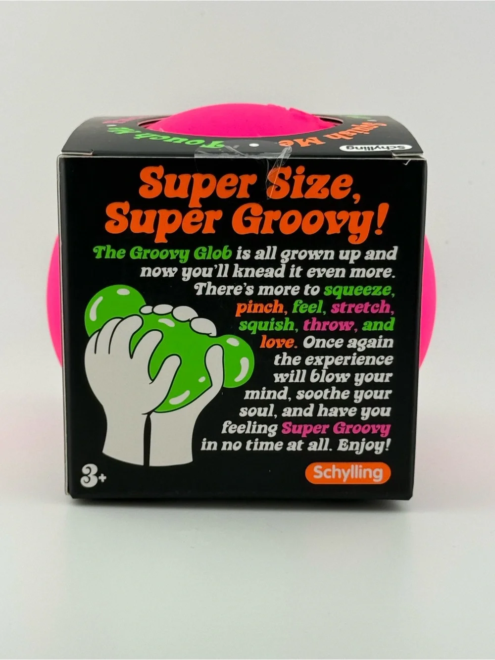 Super NeeDoh The Groovy Glob Neon Pink by Schelling